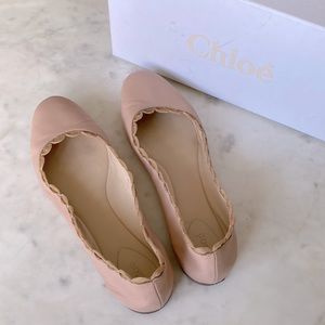 Chloe pink ballet flats